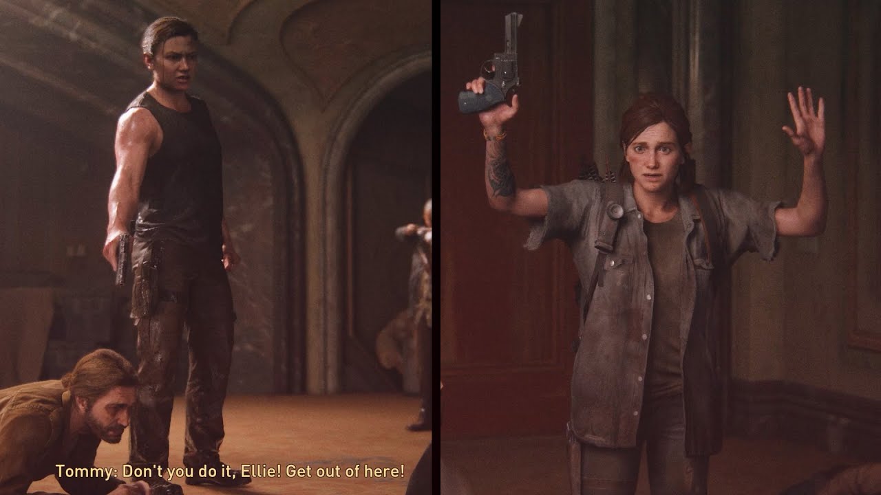 The Last of Us Part 2 - Abby Confronts Ellie + Kills Jesse // Both ...