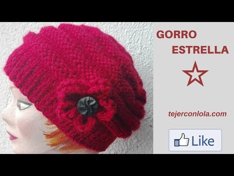 GORRO BEBE TEJIDO A DOS AGUJAS  Primera Puesta y Todas las Tallas 