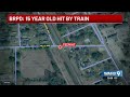 Train hits teen on tracks Friday morning