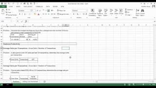 Excel Ex 2.1- Basic Formatting & Functions