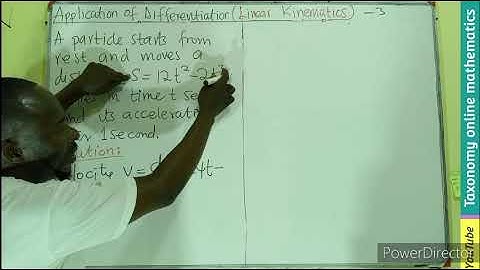 Calculus 3: Linear Kinematics - Finding Acceleration from Displacement by Differentiation |Episode 3