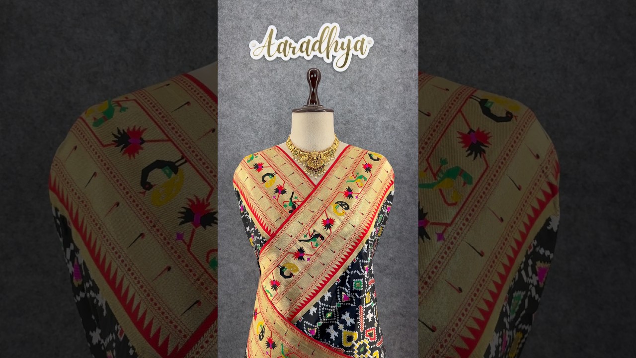 Traditional Kanchivaram Patola Paithani Silk Saree