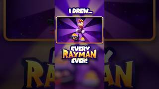 I drew EVERY Rayman EVER! Watch the full video! #rayman #art #raymanalive