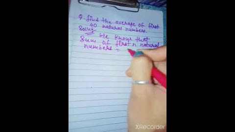 Average of first 40 natural numbers..