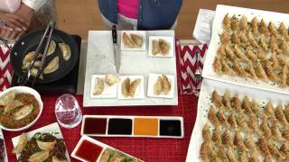 Perfect Gourmet (90) Chicken, Pork, Vegetable or Combo Potstickers with Christie Fletcher