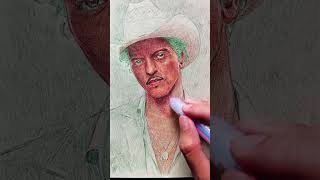 Four-Color Portrait Drawing