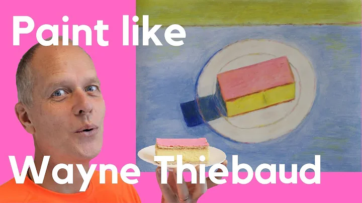 How to paint like Wayne Thiebaud pie cake painting...