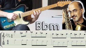 Insane Michael Brecker Lick Guitar TAB Play along