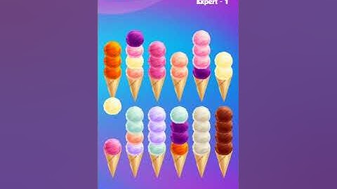 Ice Cream Sort Puzzle Level 1 | Complete Level