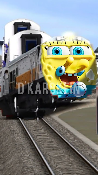 Kereta api berubah spongebob#shorts#keretaapi#railway