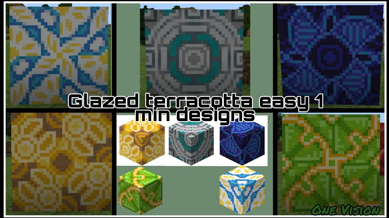 How To Make Blue Glazed Terracotta In Minecraft