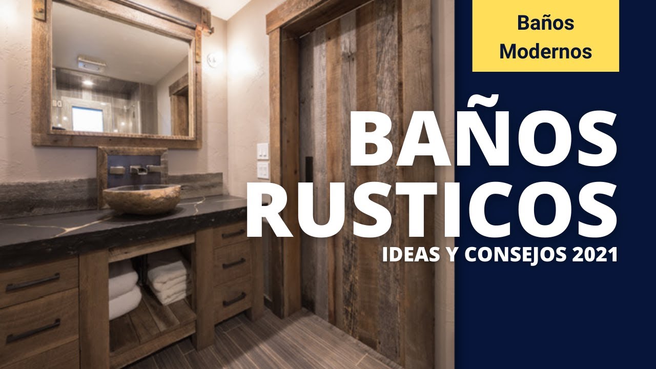 BAÑOS RUSTICOS - Consejos e Inspiración para Baños Rusticos Pequeños -  YouTube