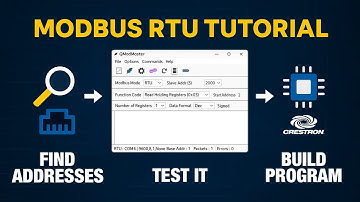 Modbus RTU Tutorial | Find Slave Addresses, Test Registers & Control with Crestron