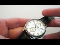 Parnis White Dial Power Reserve Watch Dress