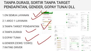 BONGKAR \u0026 BAHAS POLA ON SEMUA LAYANAN , GENDER, GOPAY TUNAI, RATING DRIVER , 1 ARGO 1 LAYANAN