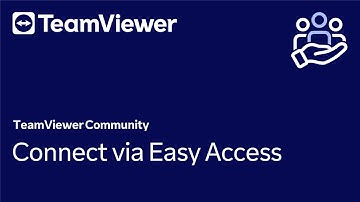 How to connect via easy access in TeamViewer (Classic)