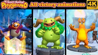 My Singing Monsters Playground - All Victory Animations 4K