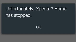 Unfortunately xperia home has stopped | xperia home keeps stopping problem solved Sony Xperia phone screenshot 5