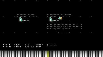 Orca sequencer custom transposing midi operator