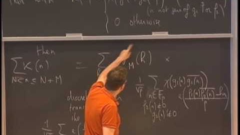 Distribution of arithmetic functions (6/6), Emmanuel Kowalski (ETH Zuerich) [2015]