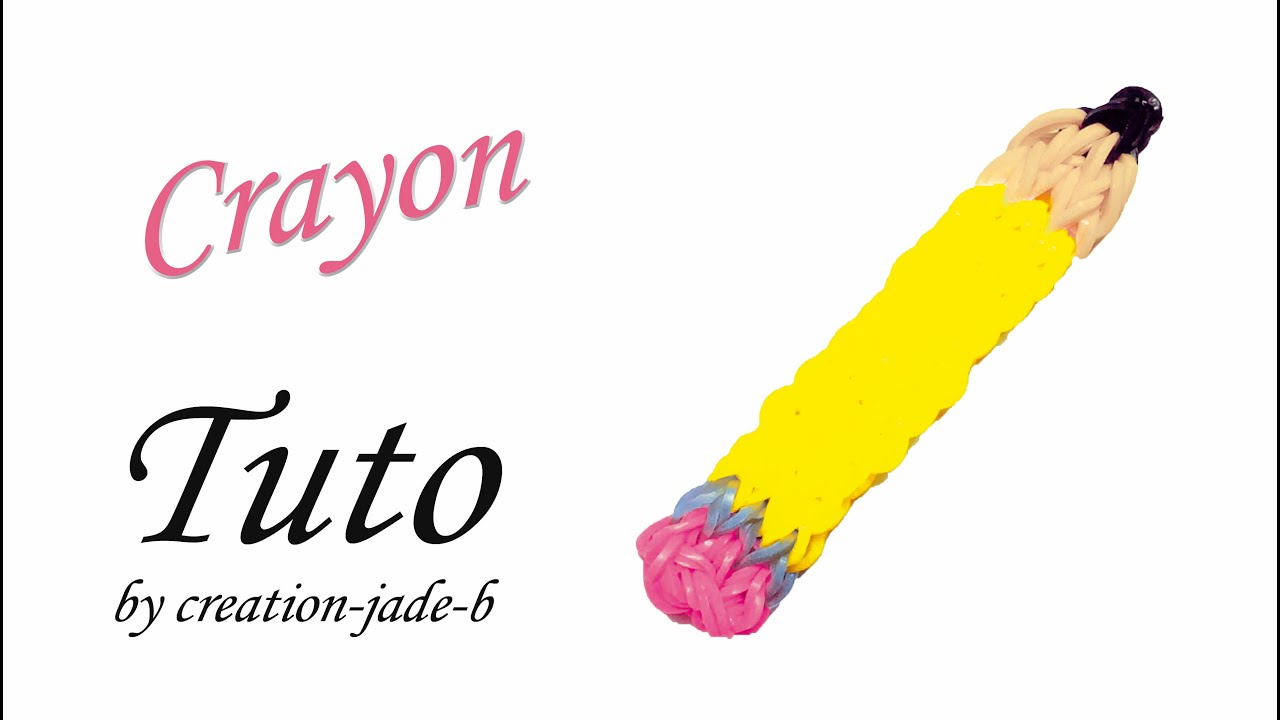 TUTO ] crayon en élastique rainbow loom 