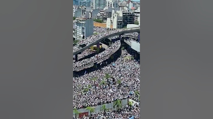 IMPRESIONANTES IMÁGENES de la multitud que espera a la selección argentina | #shorts