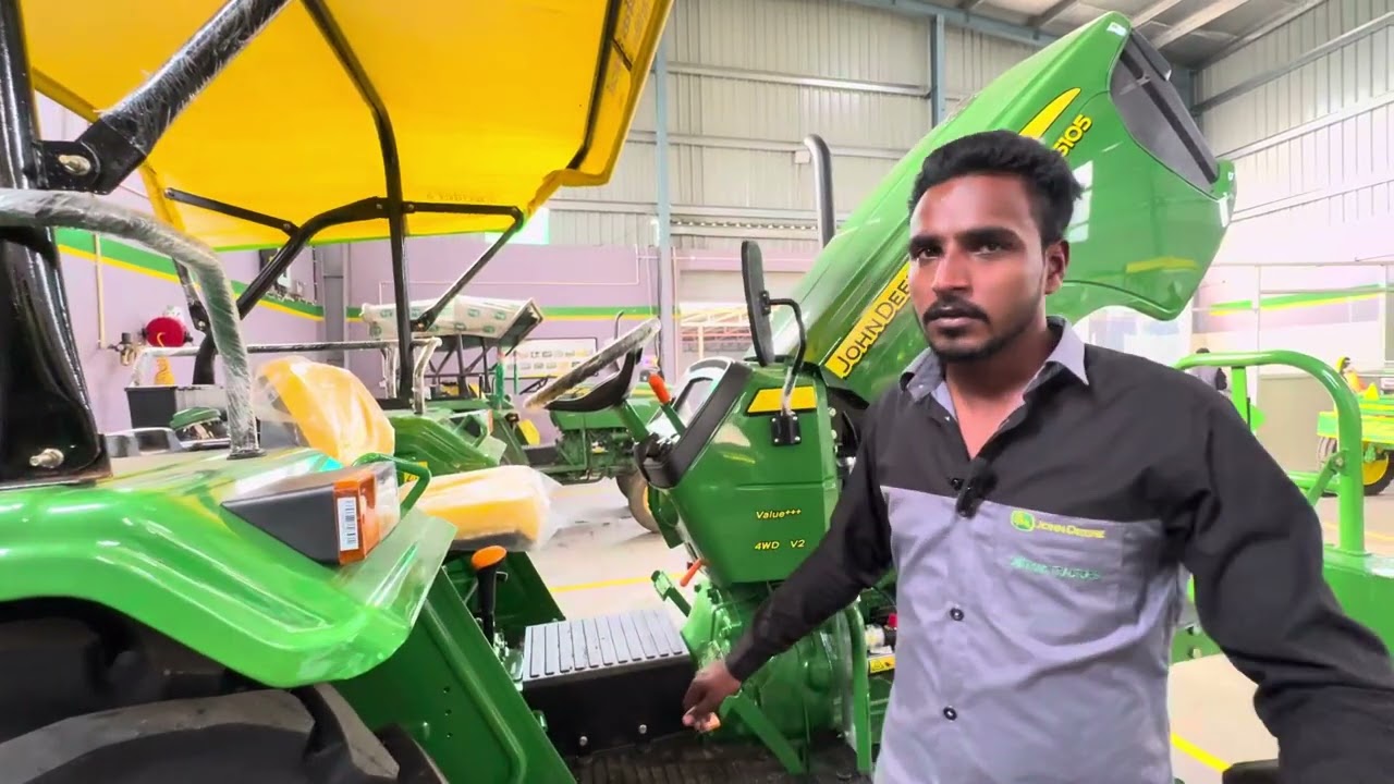 5105 4whel  || John Deere  || 4hp me || #automobile #farmequipment #farming #agriculture  