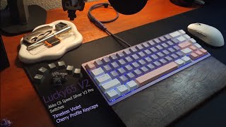 LUCKY 65V2 SOUND TEST Akko CS Speed Silver V3 Pro [ASMR]