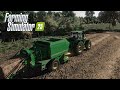 Stroh pressen mit John Deere 7810 | LS25 ReShade