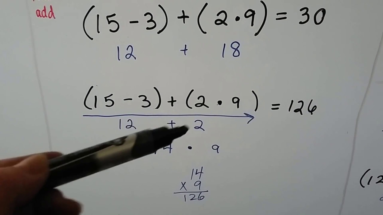 Grade 27 Math #27, 27.2727, Evaluate expressions and Order of Operations