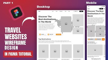Ui/Ux Create Travel Websites Wireframe Landing Page In Figma #part1
