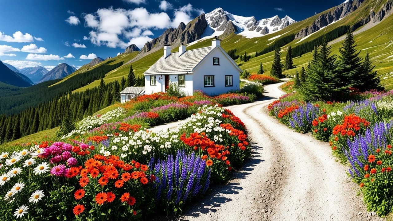 Driving in SWISS  ( GLARUS ) One of the most beautiful Village in Switzerland - 4K