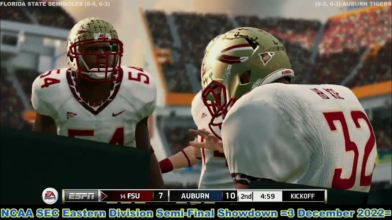 2022 NCAA SEC Eastern Division Semi Final Showdown Florida State VS