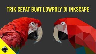 How to make Low poly design with inkscape easily - inkscape tutorial #11