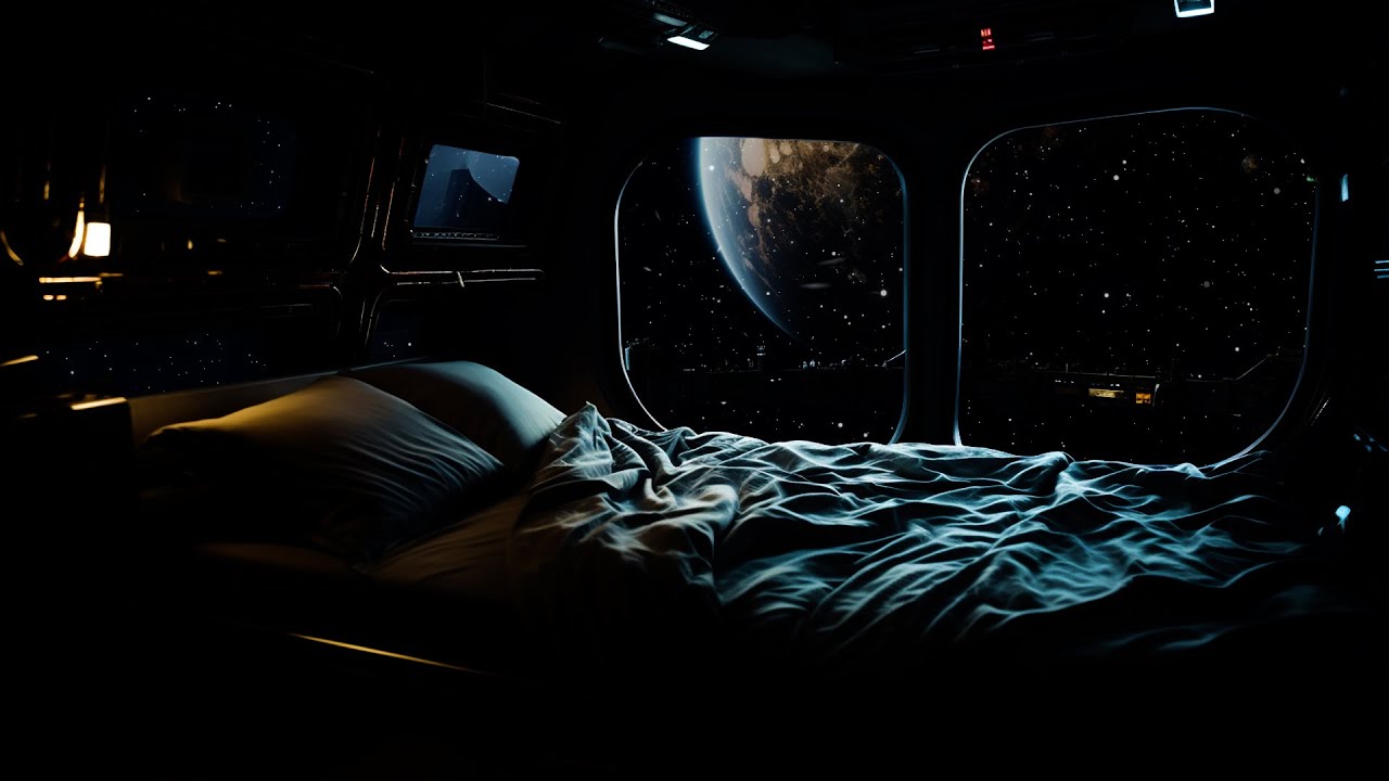 Falling Asleep In A Space Station | Gentle Noise By The Window | Planetary And Stellar Noise