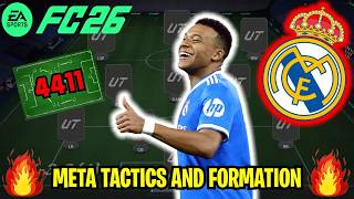 The MOST BROKEN Formation And MOST META Team in FC 26! 🏆 4 4 1 1 Real Madrid Meta Tactics & Instruc