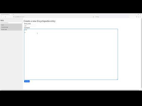 Wiki Demo