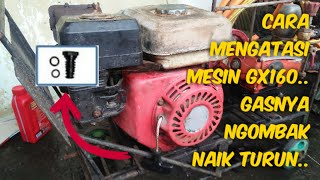 GX160 engine service, gas goes up and down || Honda GX160