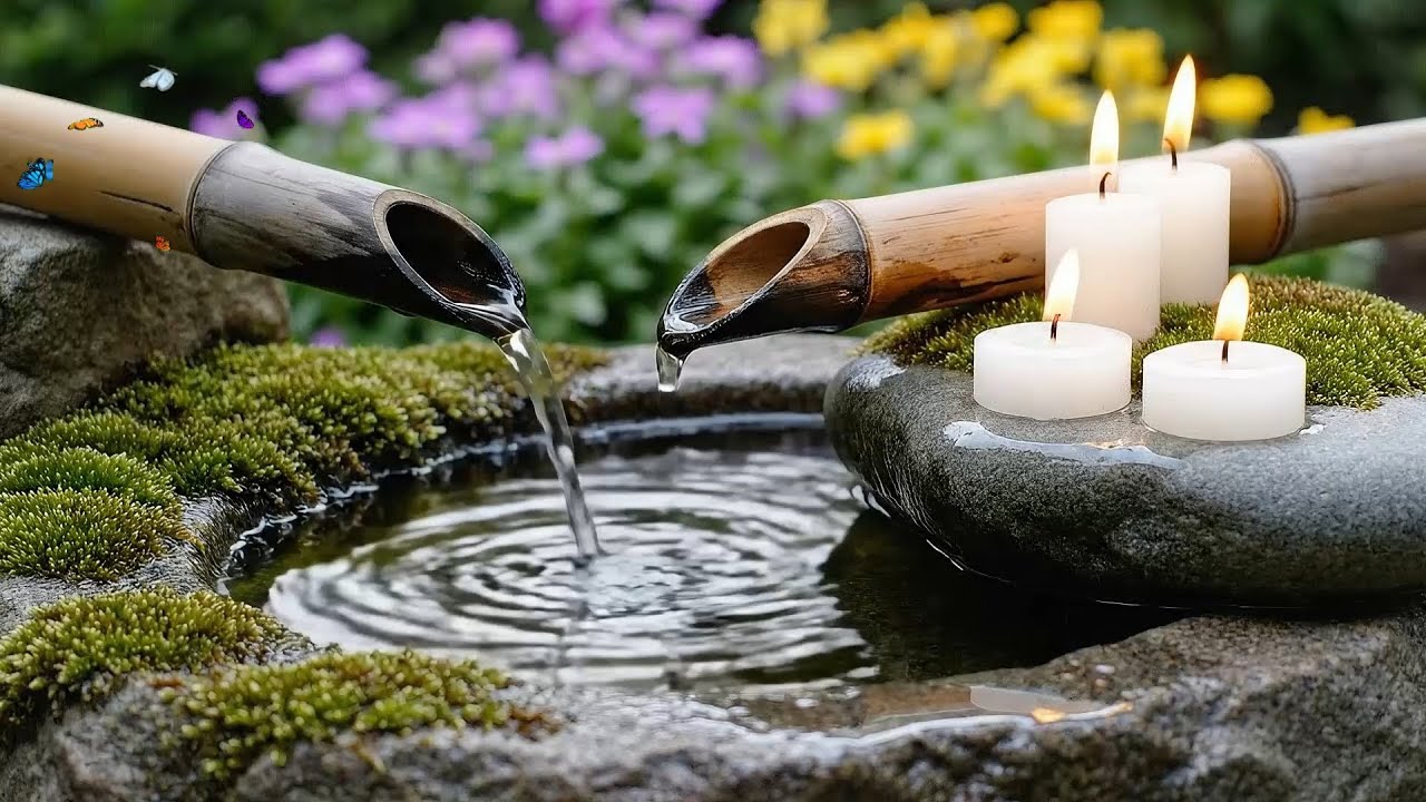 Calm Zen Garden Fountain Water Ambience for Meditation, Mindfulness, Relaxation & Better Sleep