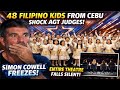 48 Filipino Kids From Cebu Shock AGT Judges - Simon Cowell Freezes As Entire Theatre Falls Silent!