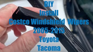 DIY How to Install Costco Michelin Windshield Wipers on a 2005-2015 Toyota Tacoma | Quickest Way