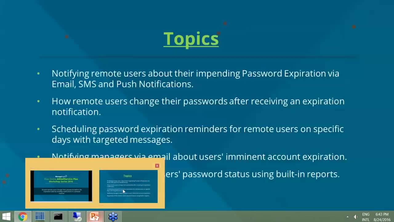 Password Expiry Alerts | Ensure Password Change Before Lockout
