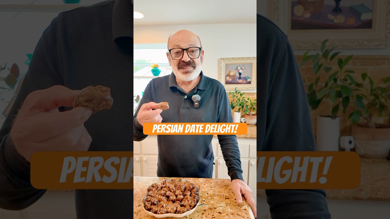 Let’s make this awesome Iranian Dessert | Ranginak - Persian Date Delight #iranianfood #persianfood