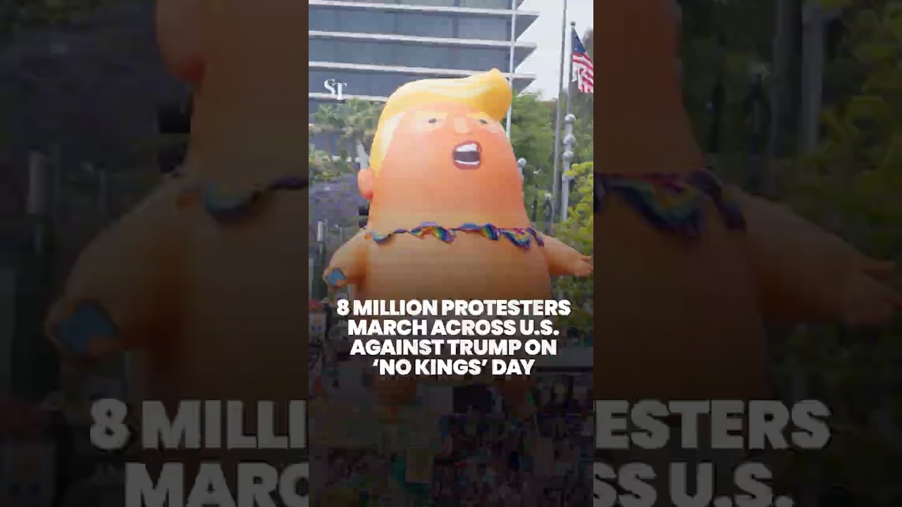 8 million protesters march across US against Trump on ‘No Kings’ day 