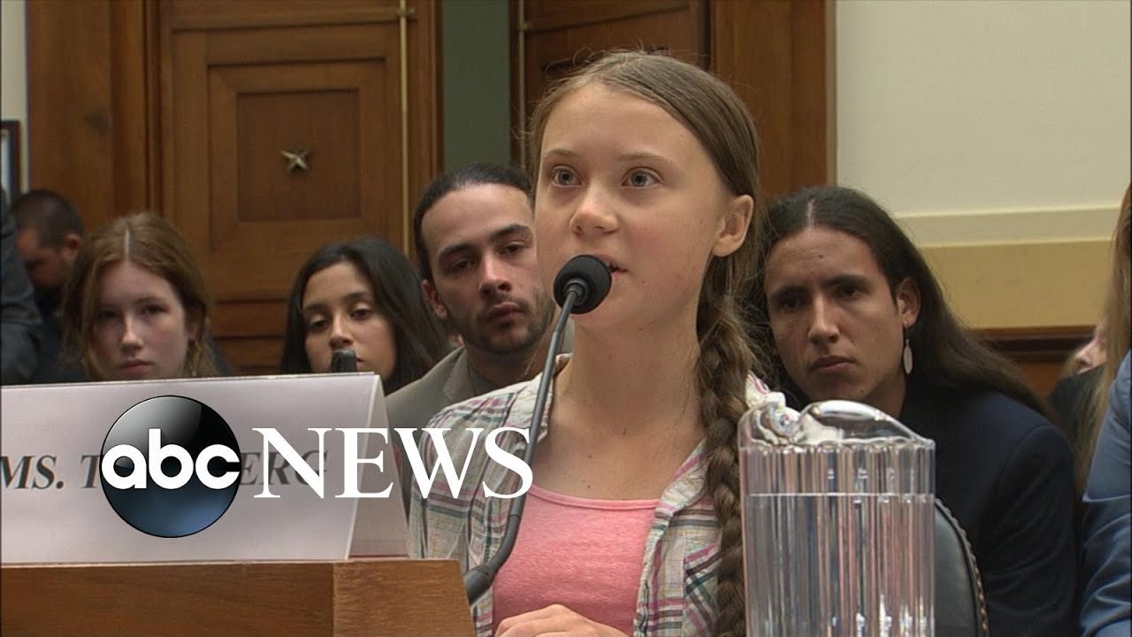 Teen activist Greta Thunberg urges US lawmakers to ‘listen to the scientists’ l ABC News