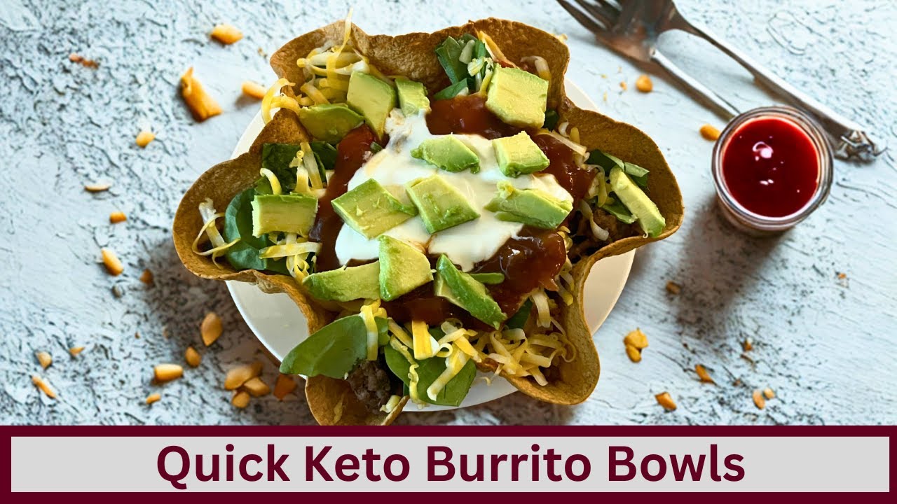 Quick and Easy Keto Burrito Bowls (Nut Free and Gluten Free)