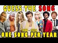 Guess the song  one song per year 1990  2024 the sing along song  music quiz