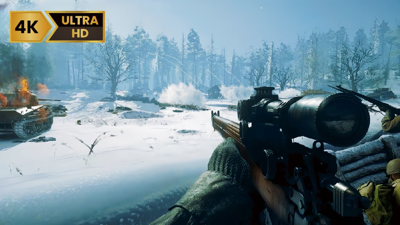 Battle of Bulge | Ardennes Forest | Ultra High Graphics Gameplay [4K 60FPS UHD]