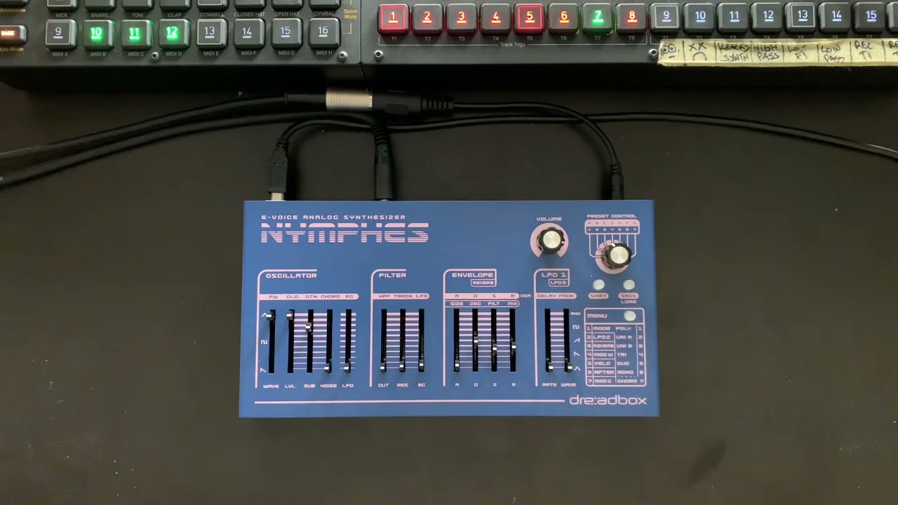 Dreadbox 'Nymphes' ポリシンセ // パッド & メロディー : r/synthesizers