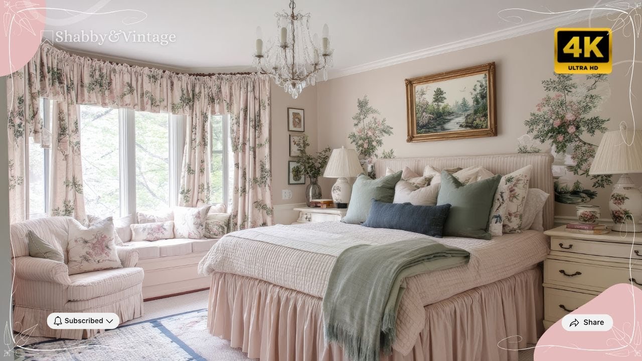 Shabby Chic Victorian Room Makeover | Affordable DIY Floral & Furniture Decor Ideas 2025
